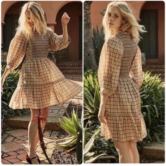 Doen Dresses & Skirts - Doen Leda Dress Mini The Austen Plaid Size
Small NWT